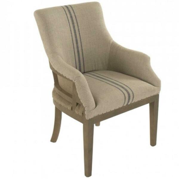 D2D Technologies Liberte Deconstructed Arm Chair, Khaki & Blue D23283929